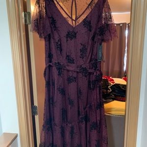 Lane Bryant size 16 NWT burgundy lace dress